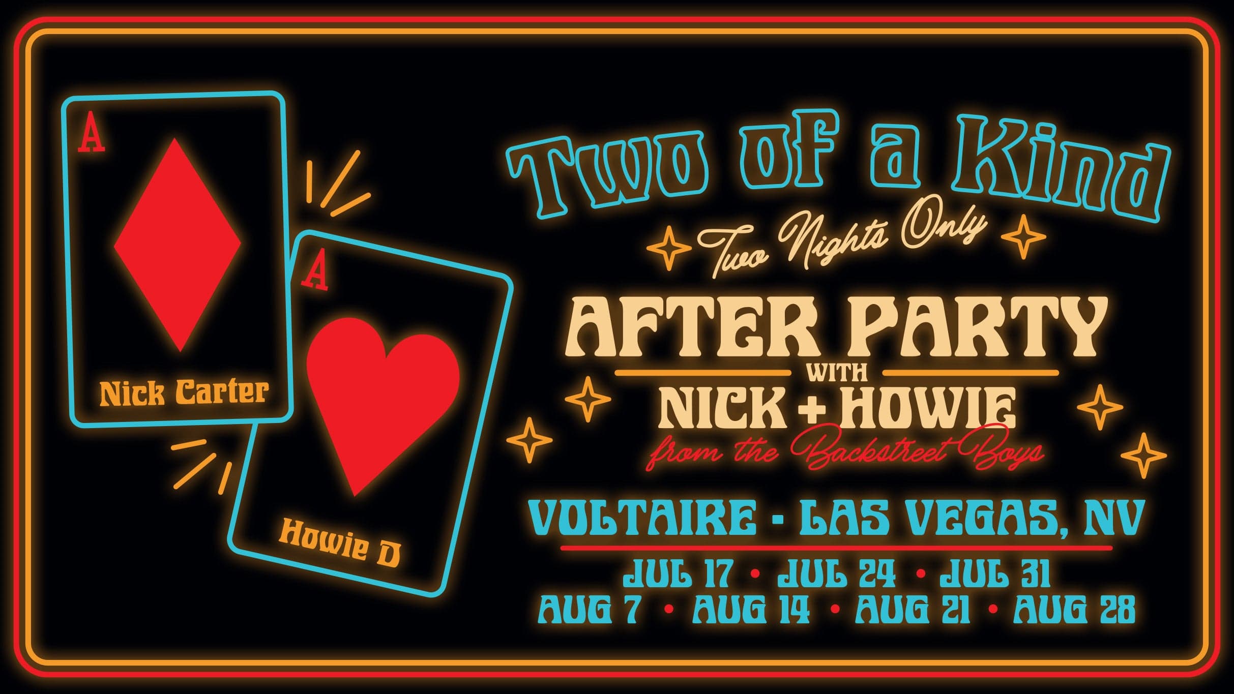 Two of a Kind After Party with Nick and Howie at Voltaire at The Venetian Resort